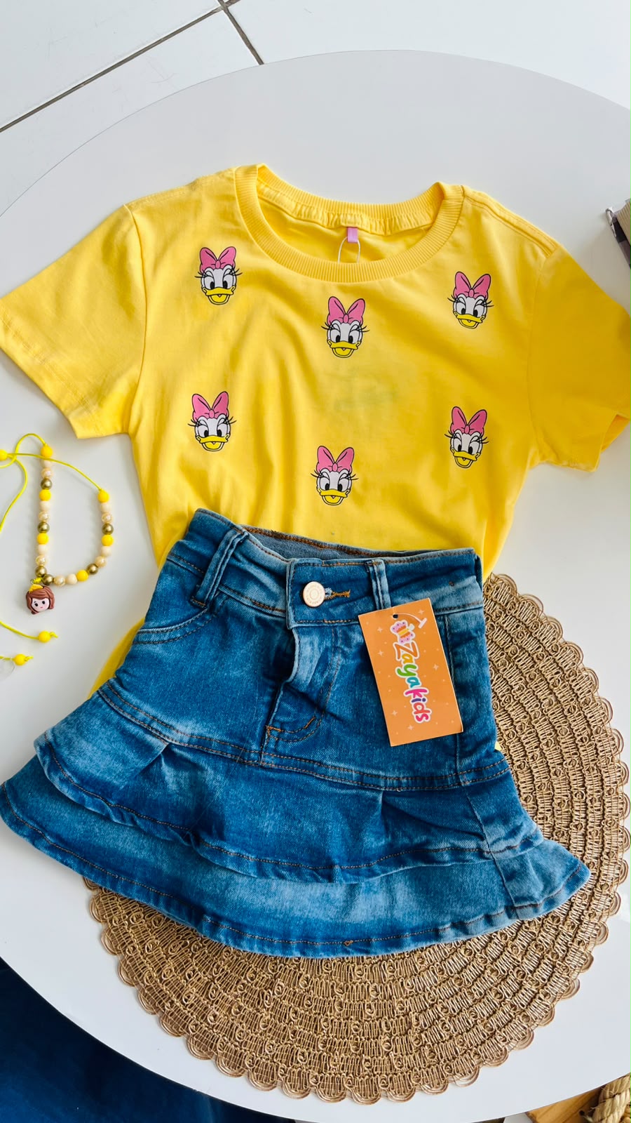 Short saia jeans