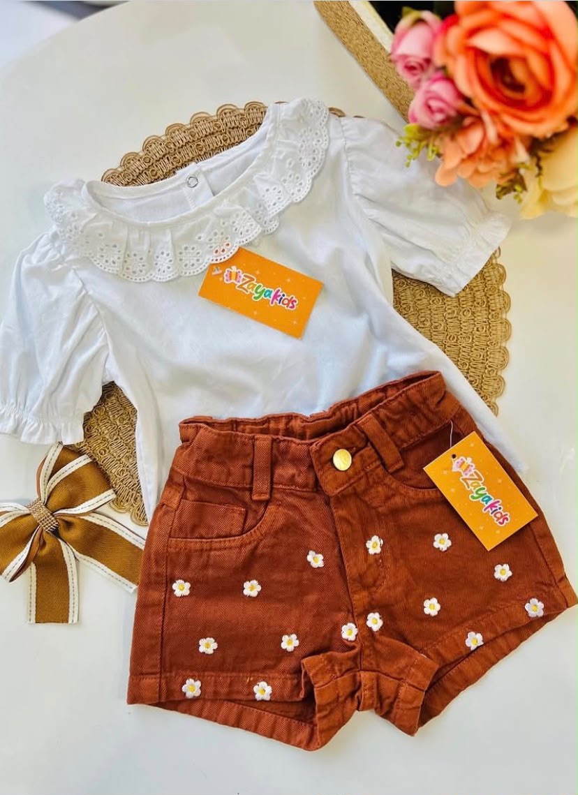 SHORT BORDADO