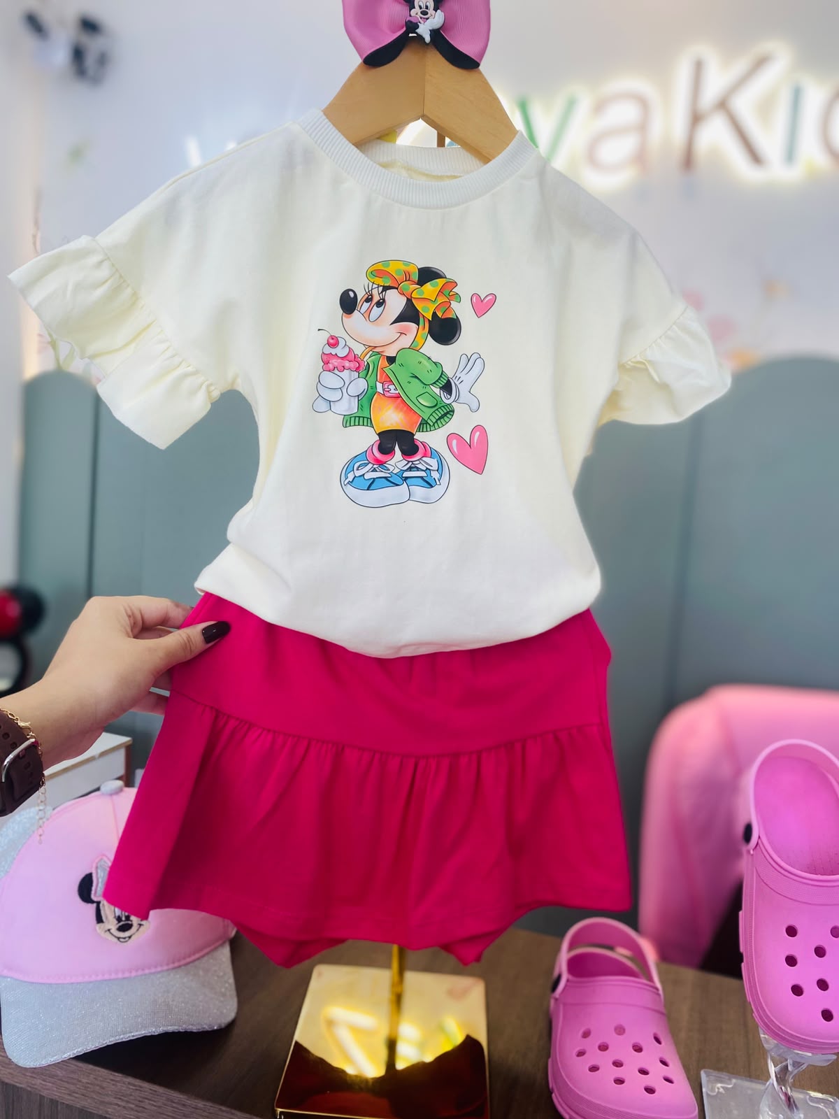 Conjunto Minnie Rosa