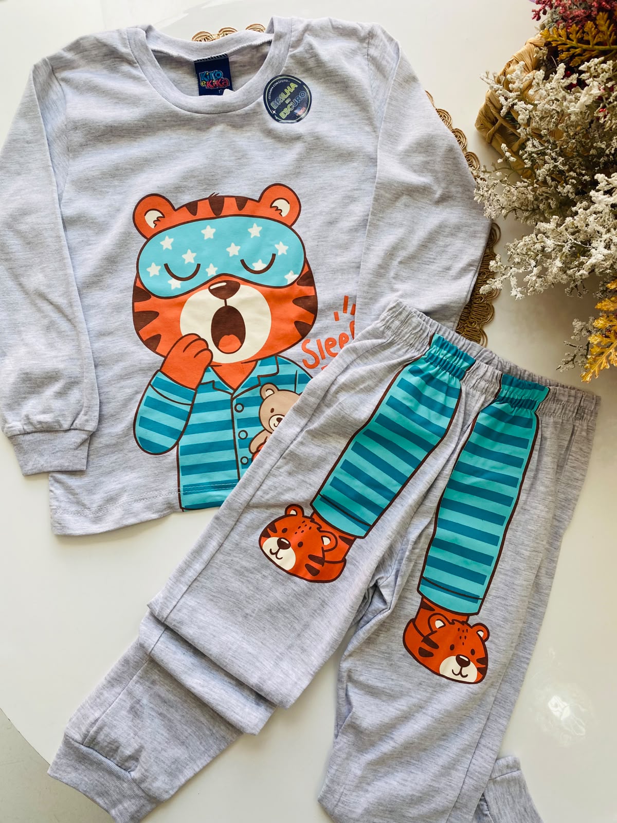 Pijama de Tigre para Crianças