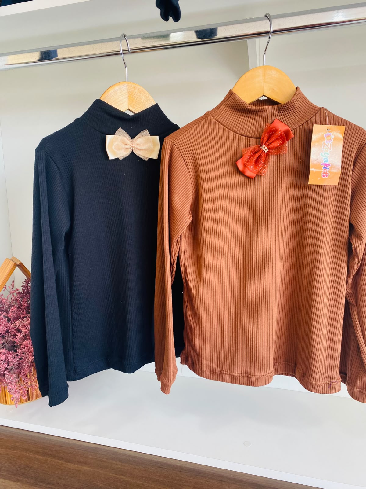 Blusa Manga Longa com Laço