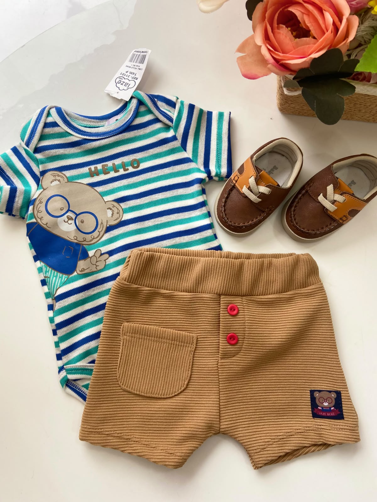 Conjunto Estampado com Shortinho