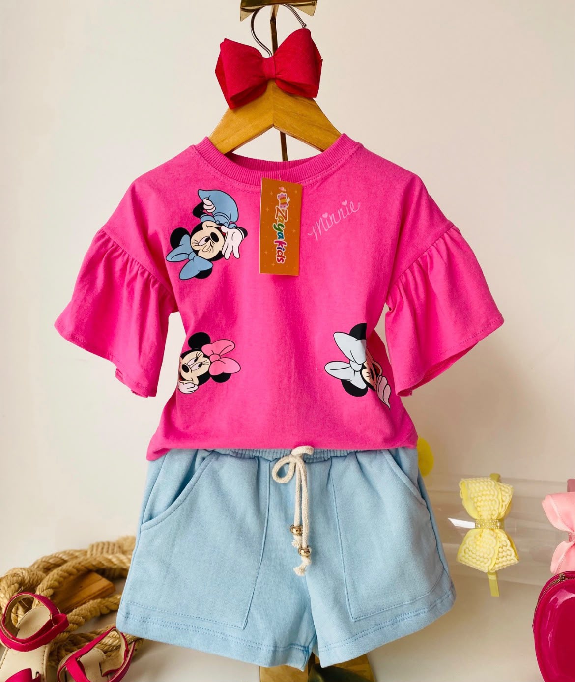 Conjunto Minnie Rosa