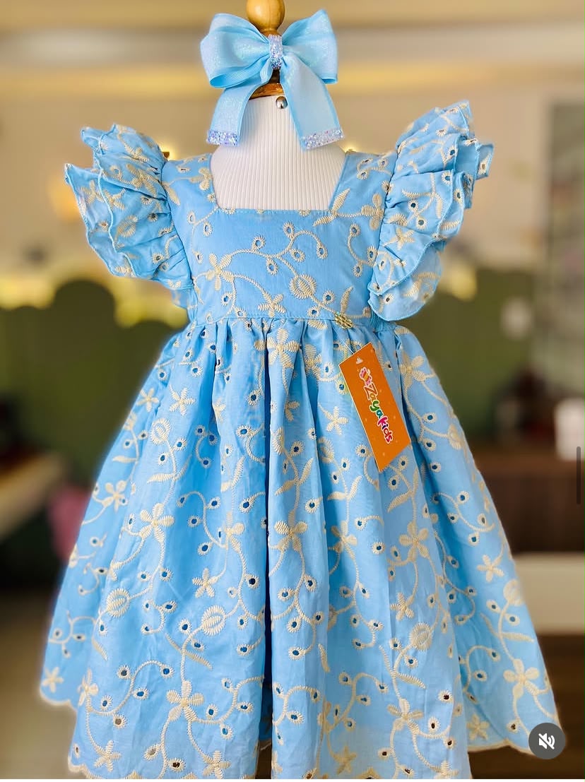 Vestido Floral Azul