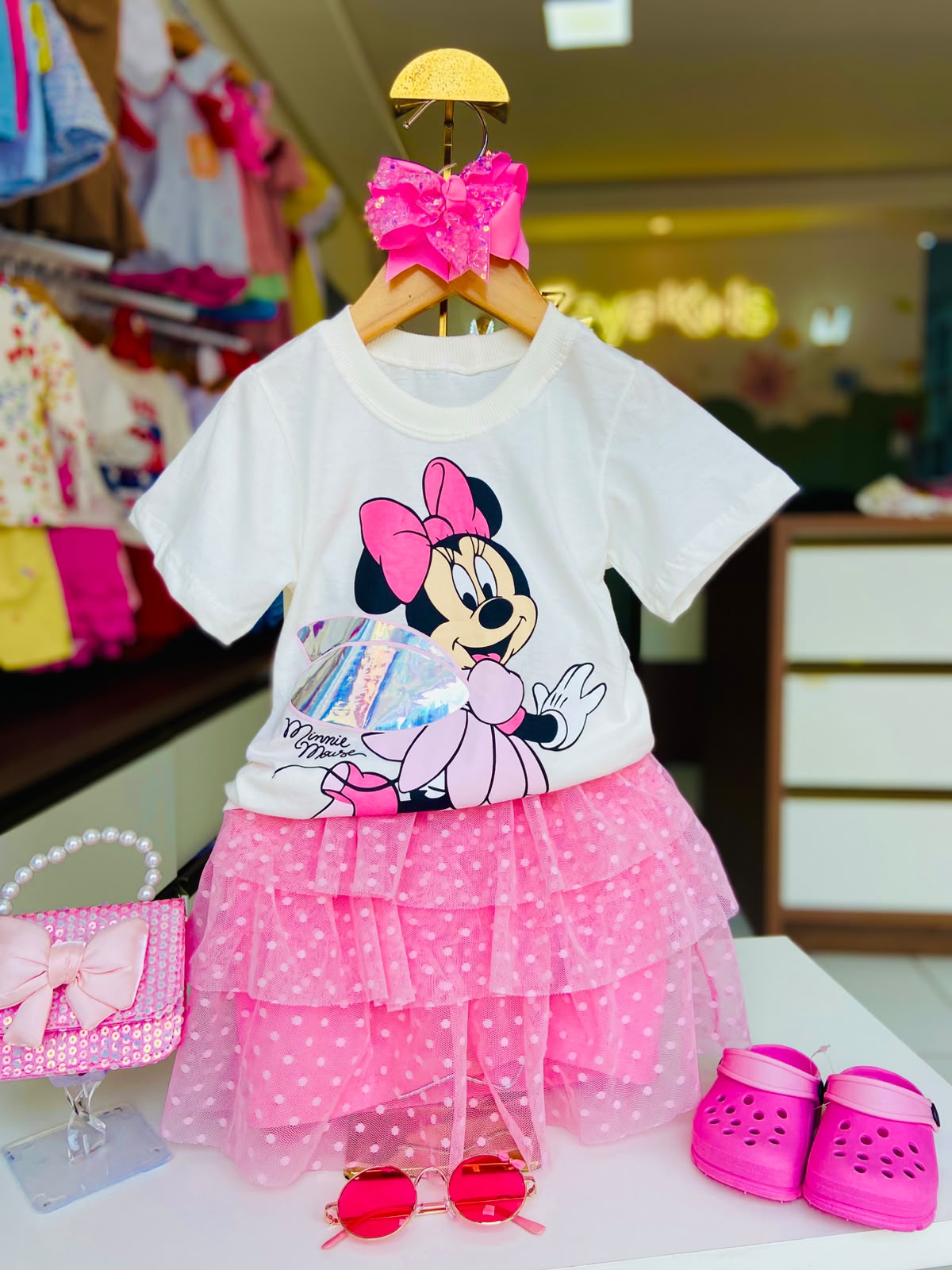 Conjunto Minnie Rosa