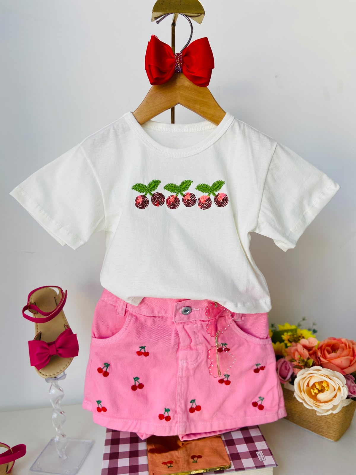 Conjunto Frutal Rosa