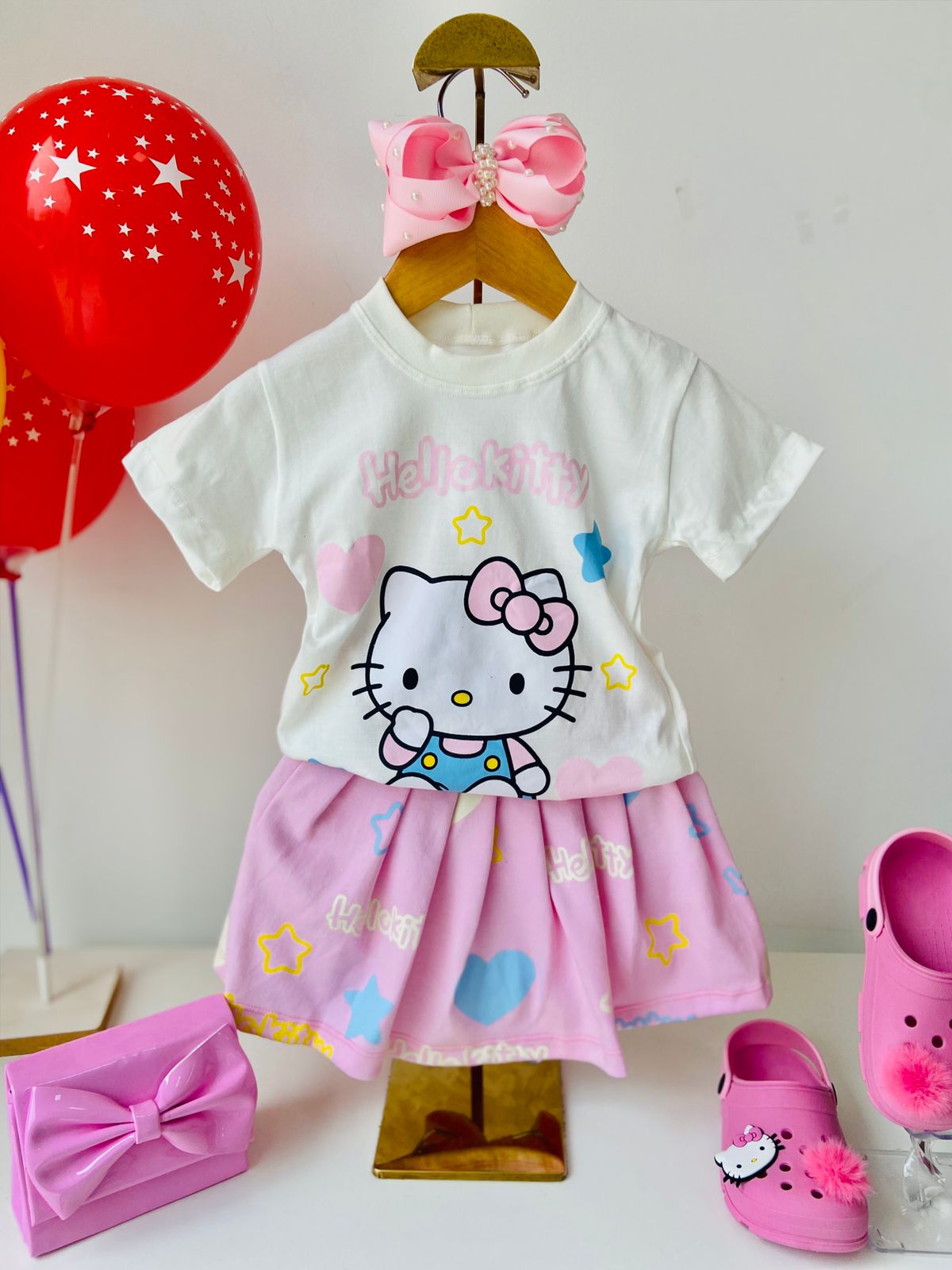 Conjunto Hello Kitty Rosa