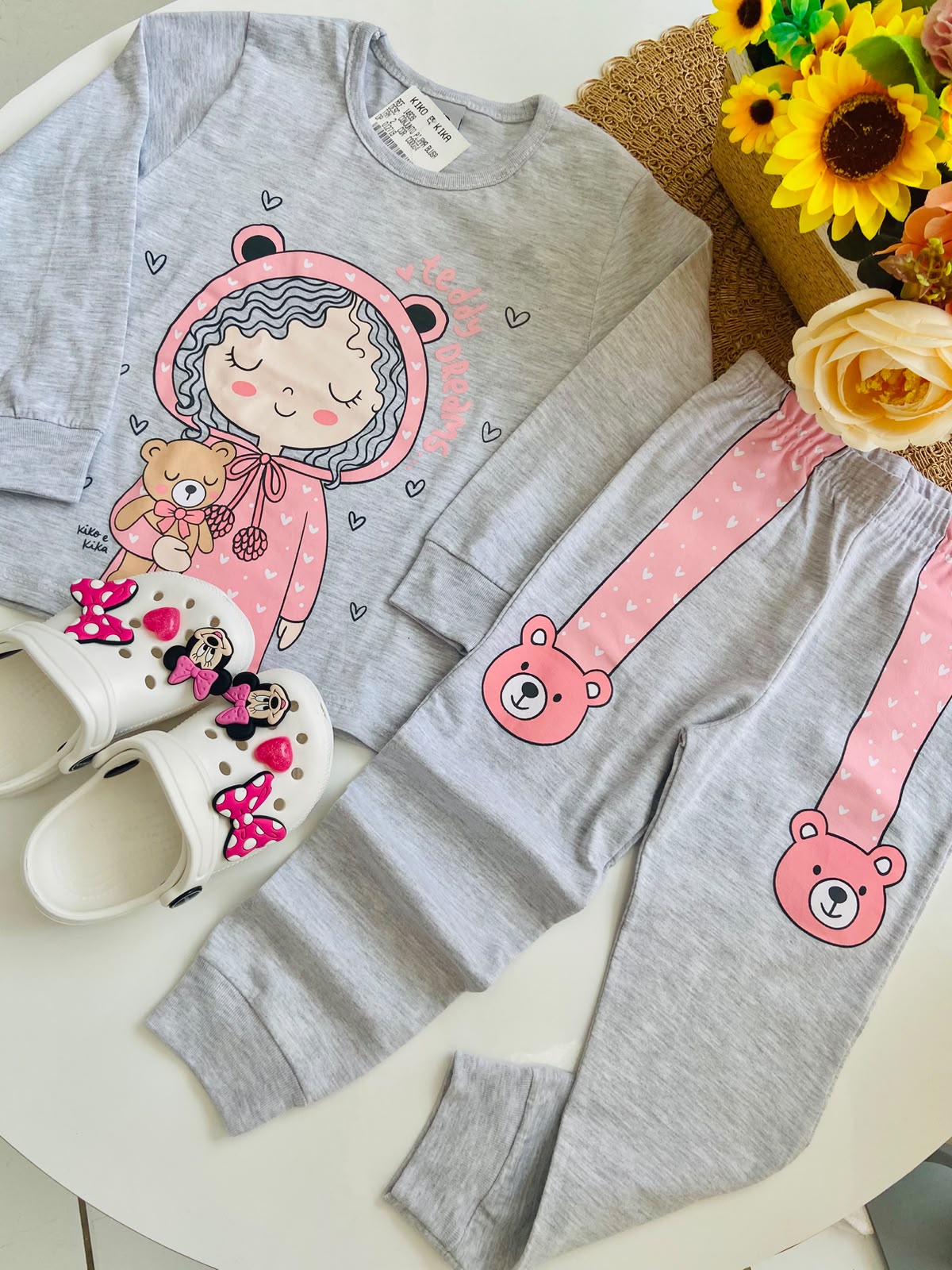 Pijama Ursinho Rosa