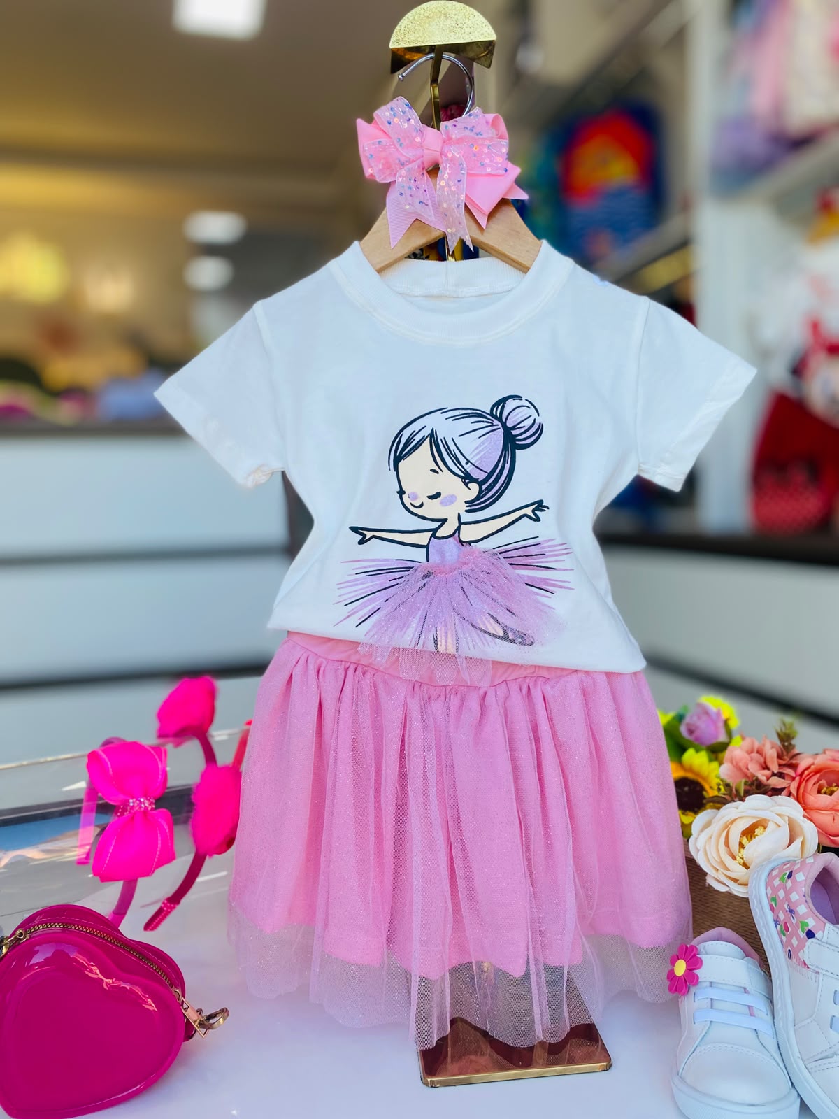 Conjunto Bailarina Rosa