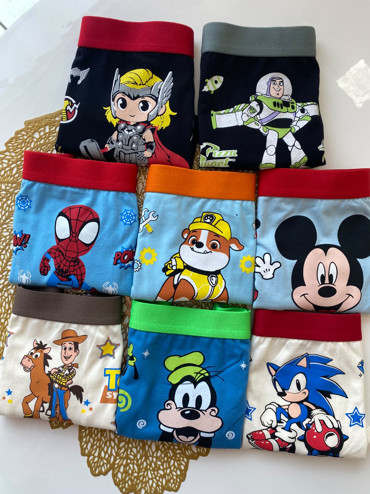 Cuecas Diversão Heróis e Personagens