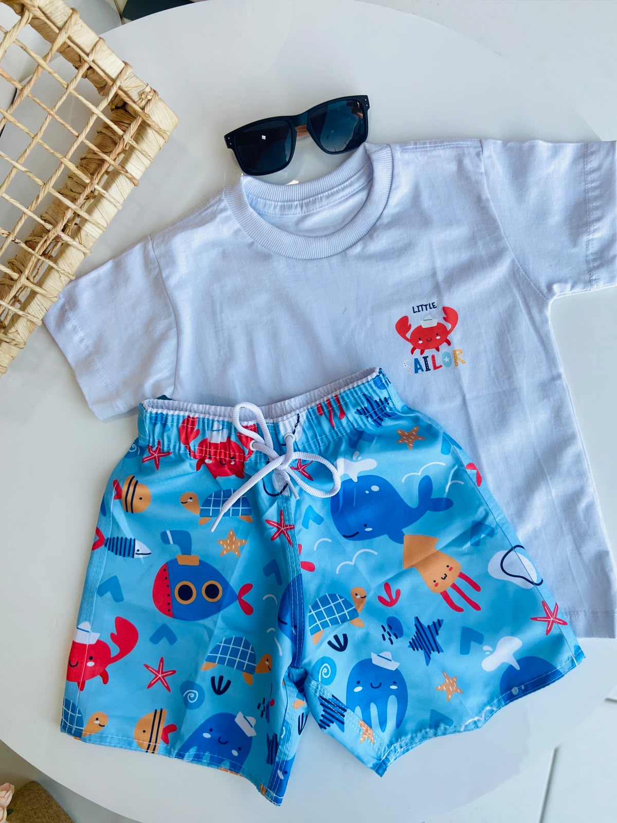 Conjunto Praia Little Sailor