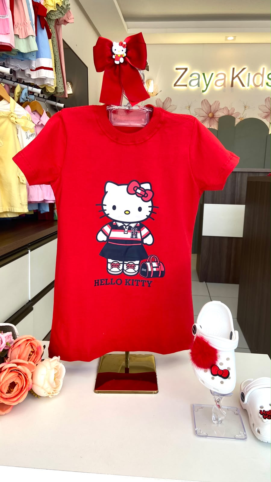 Vestido Hello Kitty Vermelho
