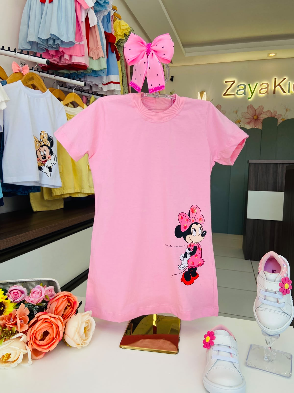 Vestido Minnie Rosa