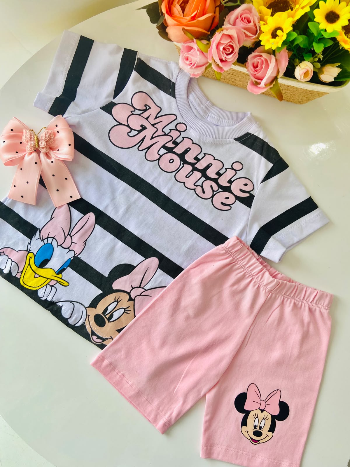 Conjunto cotton rosa