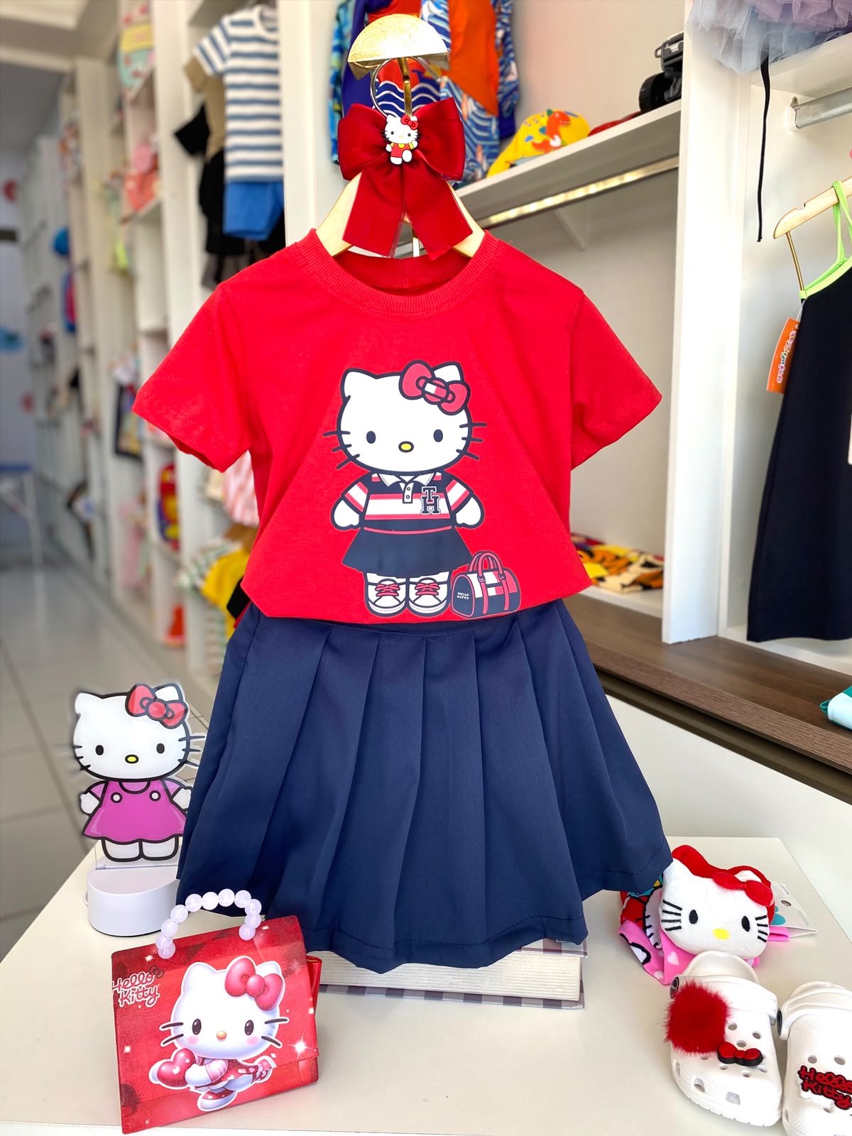 Conjunto Hello Kitty Vermelho