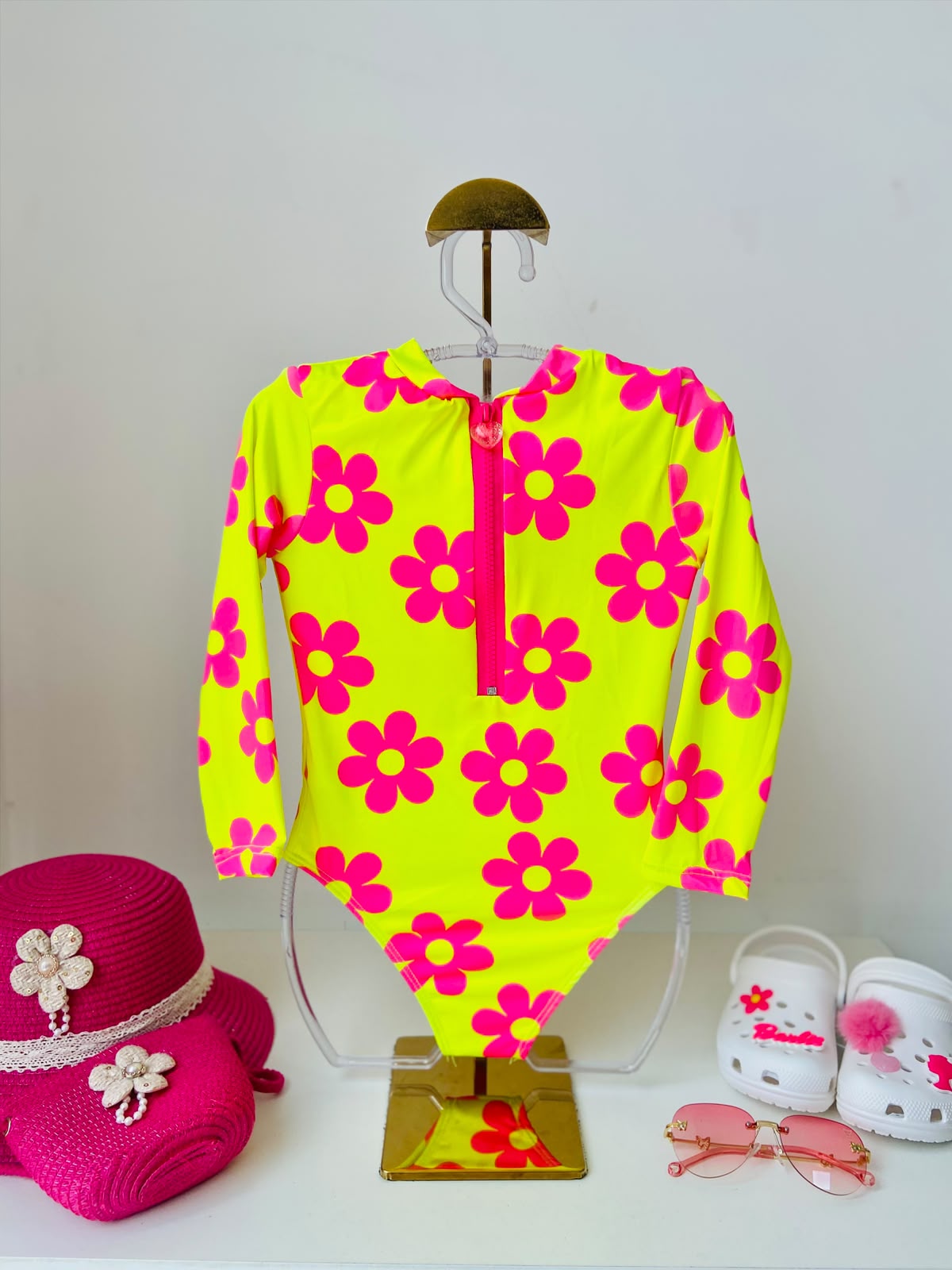 Maiô Floral Neon